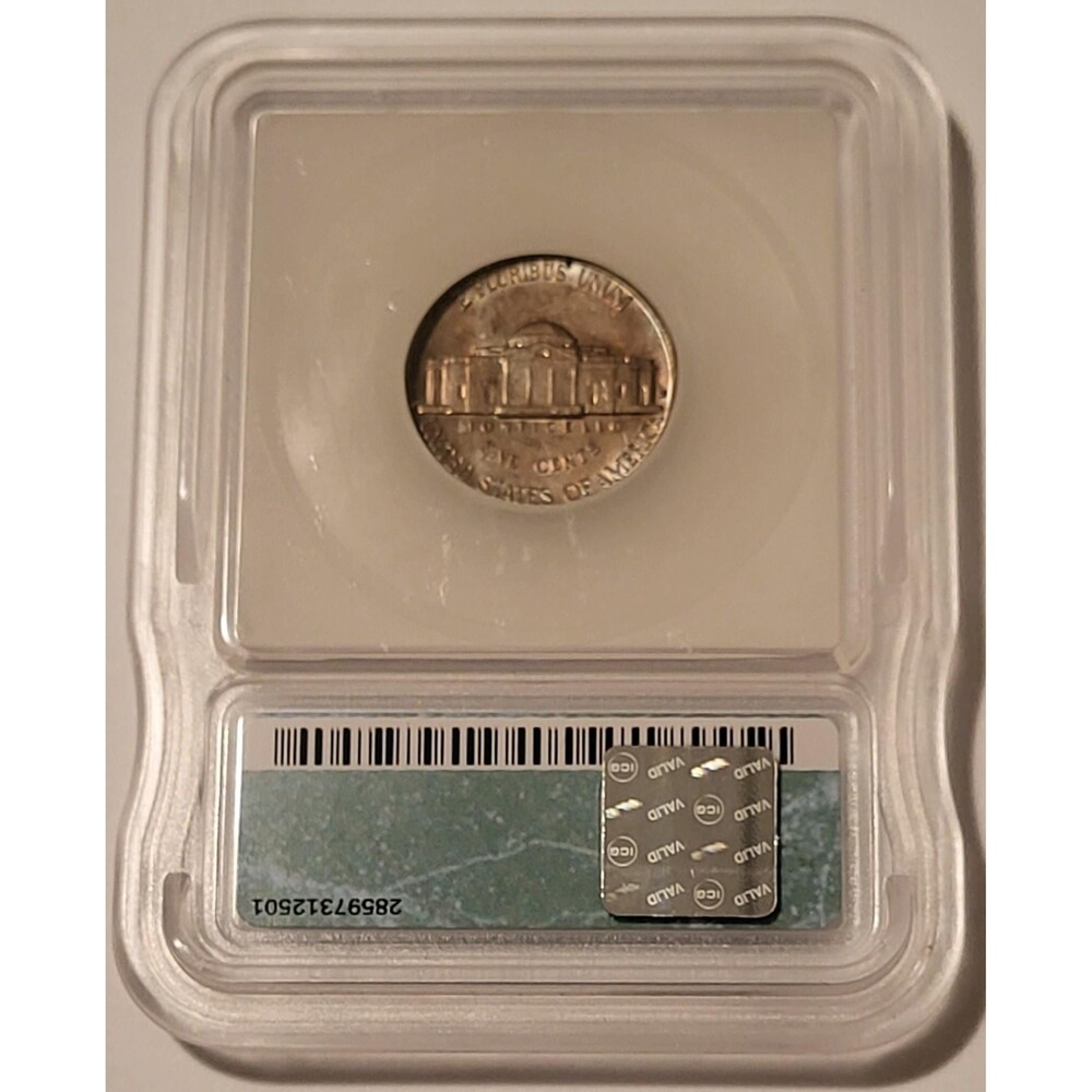 1938 S Jefferson Nickel MS61 ICG Toning - Picture 2 of 4